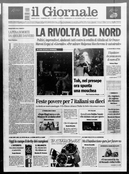 Il giornale : quotidiano del mattino